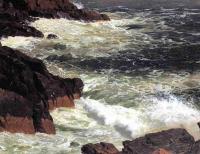 Frederic Edwin Church - Rough Surf, Mount Desert Island